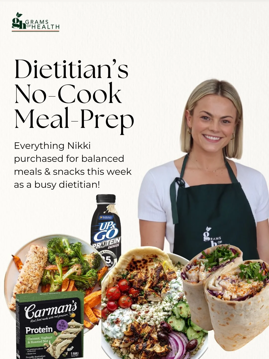 No time for a Sunday meal prep? No worries! Here are Dietitian @nikkiilancaster &lsquo;s favourite supermarket meal combos 🙌🏼

The balanced meal formula + a flavour enhancing ingredient to make a delicious and nourishing meal:
1. Pick a protein
2. 