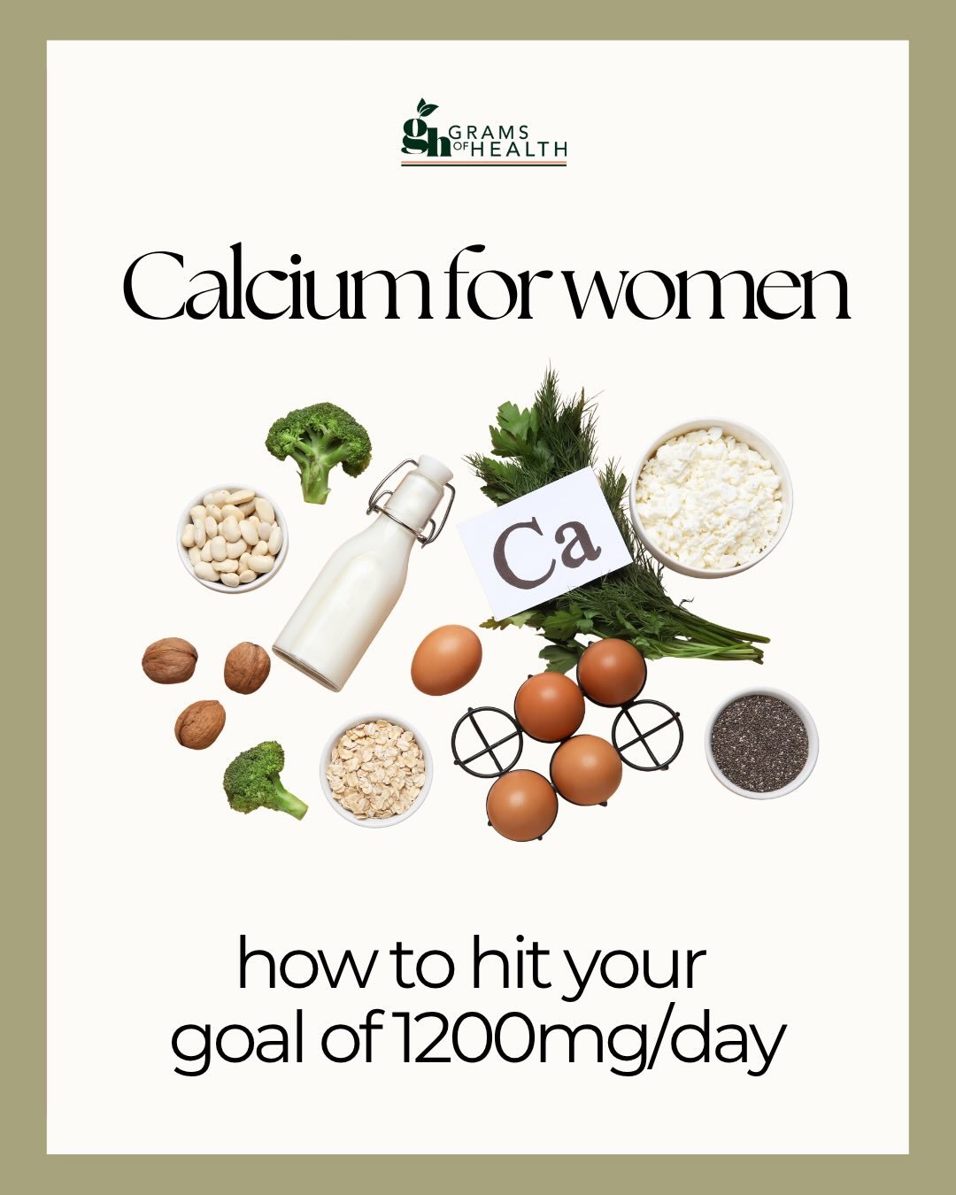 Calcium and bone health becomes even more important during perimenopause &amp; menopause 🦴

As oestrogen declines, bone deterioration can accelerate, which is why calcium becomes even more important during this life stage.

For women over 50, the re