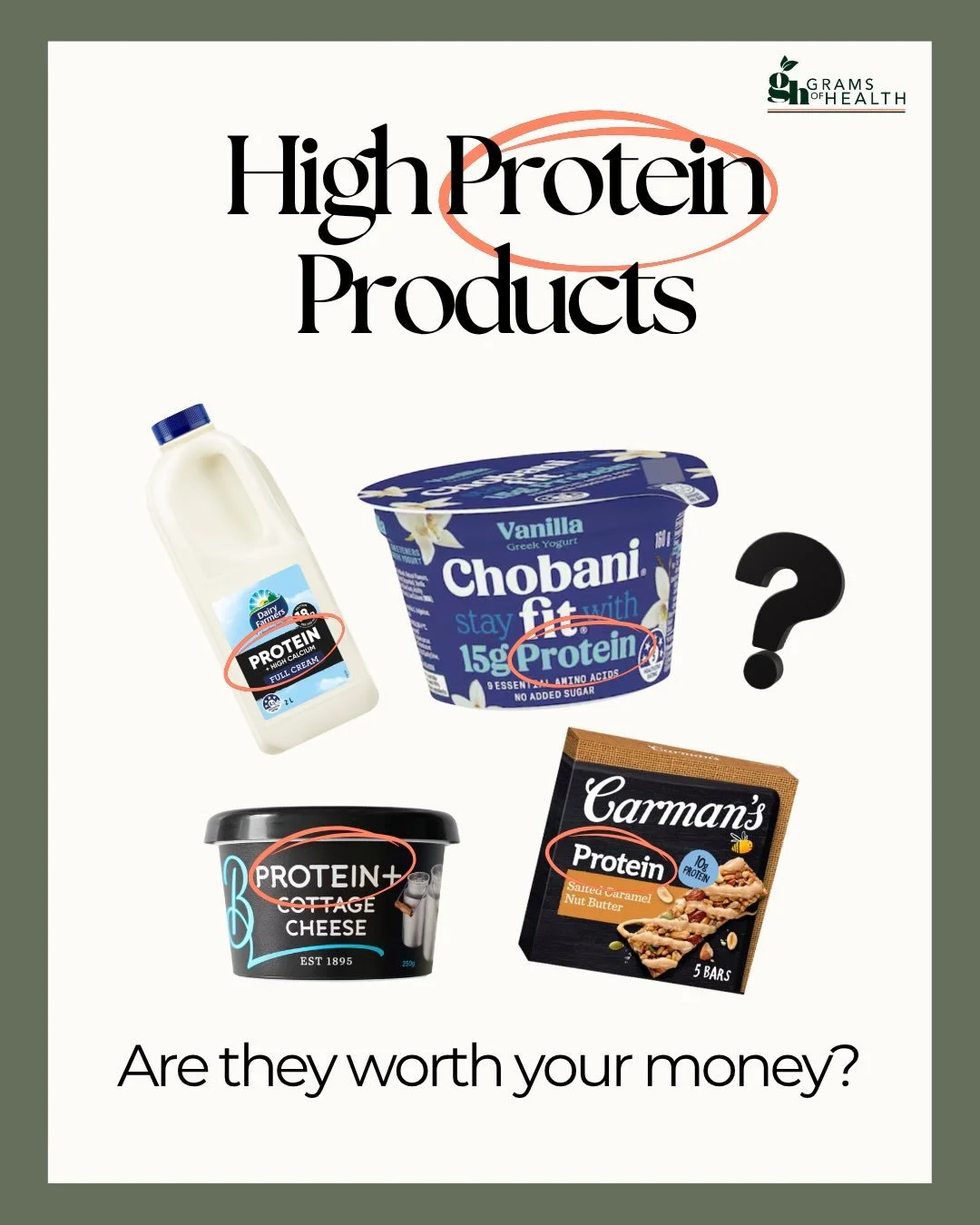 &ldquo;High protein&rdquo; doesn&rsquo;t always mean better 👀

In Australia, the term isn&rsquo;t strictly regulated - so it pays to flip the pack and check the nutrition label before you buy.

High-protein products can be helpful, but they&rsquo;re