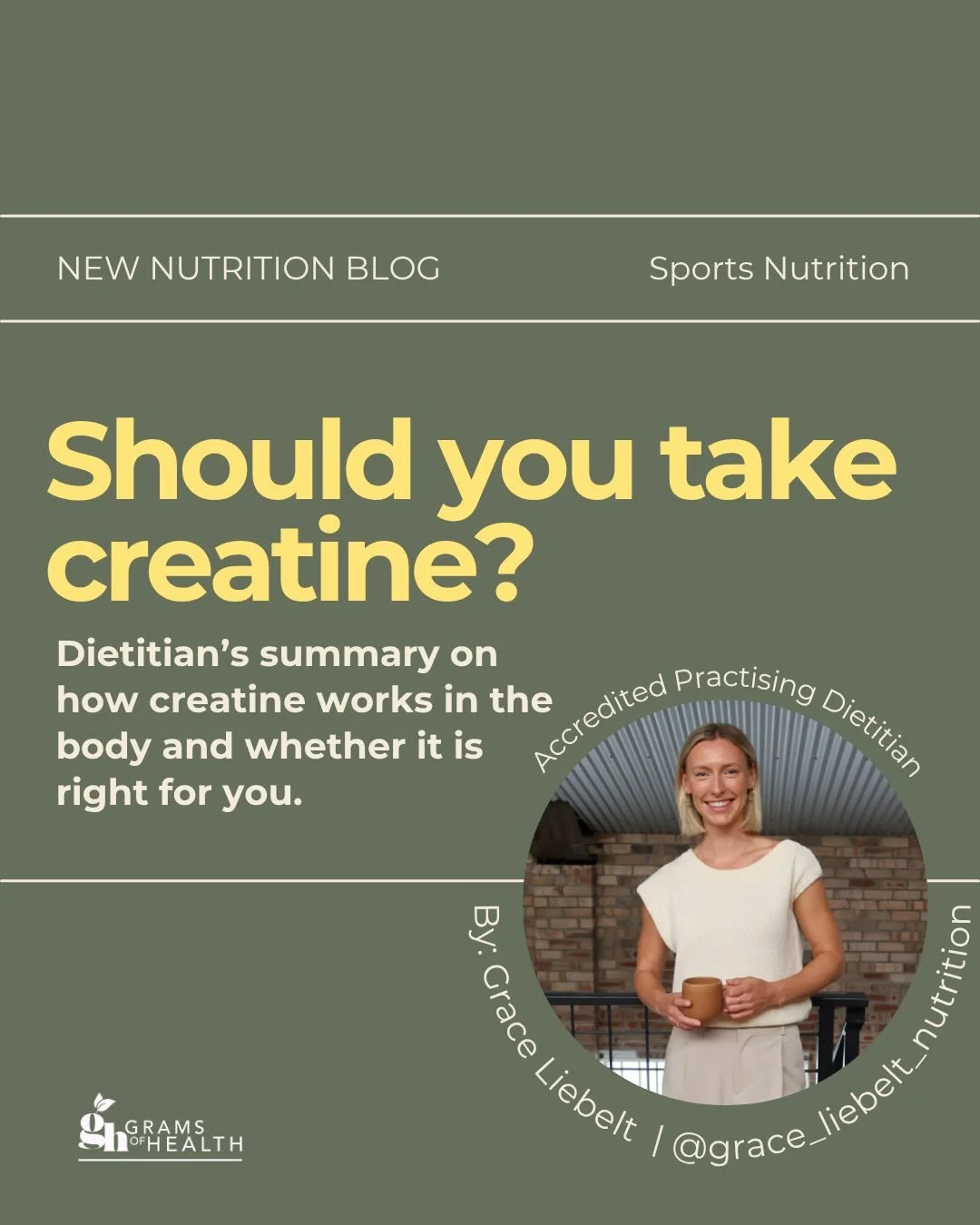 Creatine is one of the most researched supplements&hellip; but it is also sometimes misunderstood.

Is it only for gym-goers?
Does it cause weight gain?
And who actually benefits from taking it?

We&rsquo;ve just released a new dietitian-written blog