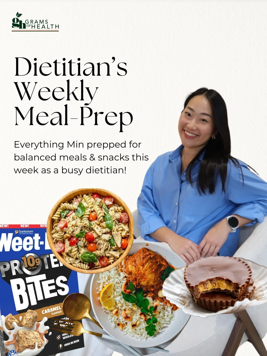 If you&rsquo;re someone who never knows what to cook each week&hellip; have a little peep into what Dietitian Min is prepping 👀

Simple, balanced, and actually realistic meals to get you through the week!

PS. Healthy eating doesn&rsquo;t have to be