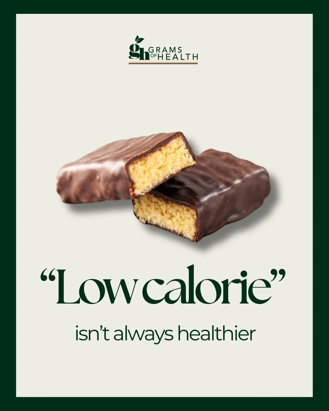 Low calorie doesn&rsquo;t automatically mean healthier!

Our bodies need energy to function properly - everything from training and recovery, to mood, focus, hormones, and overall wellbeing relies on adequate fuel.

When we focus only on &ldquo;lower