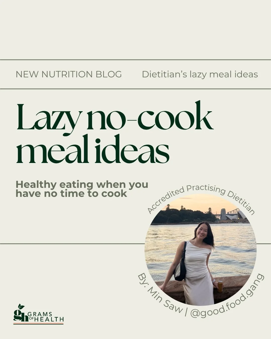 If you always run out of time to cook, this post is just for you ✨🍳

For the full blog, head to our website gramsofhealth.com 🌱

As dietitians, one of the most common barriers we hear to healthy eating is simply not having enough time - and when li