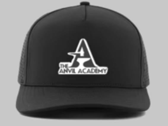 Black Rubber 'A' Logo Anvil Hat