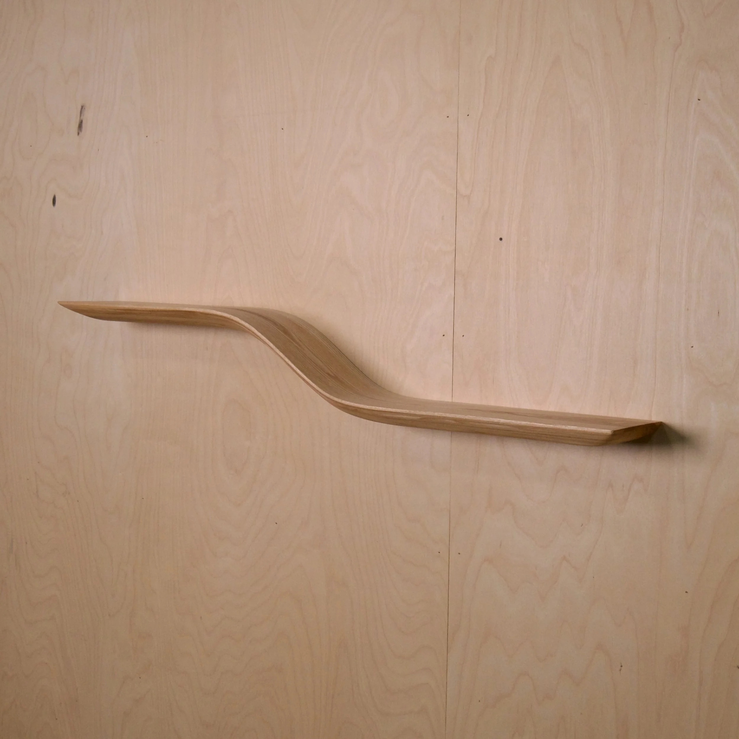 Steam-bent Floating Shelves