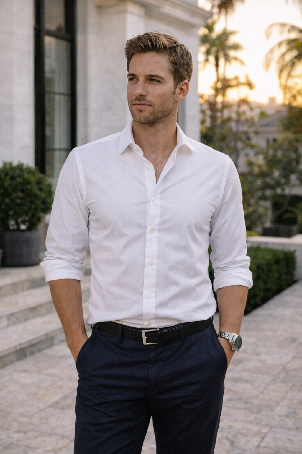 Ethan Chambers
A respected art dealer and appraiser of rare European works, Ethan studied under masters in Paris. Thoughtful and grounded, he becomes the unexpected emotional center of Nyla’s new world.