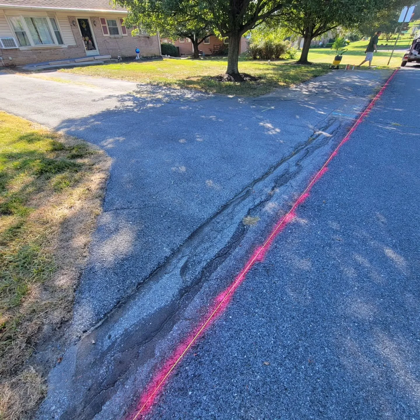 Before and After in Highland Acres! 🥰 Our client needed a nice, smooth, accessible driveway and we nailed it. (No, it's not magic 😉)