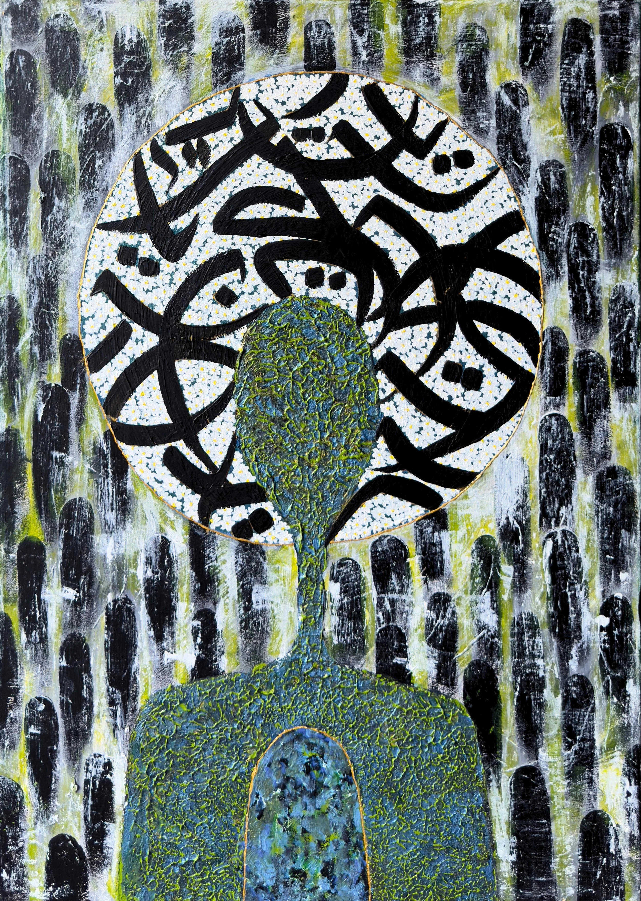 "bla bla bla" , 50X70, acrylic on canvas 