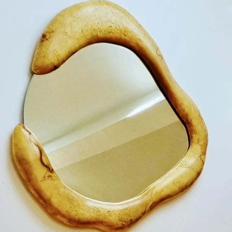 Sycamore  sculptured Mirror