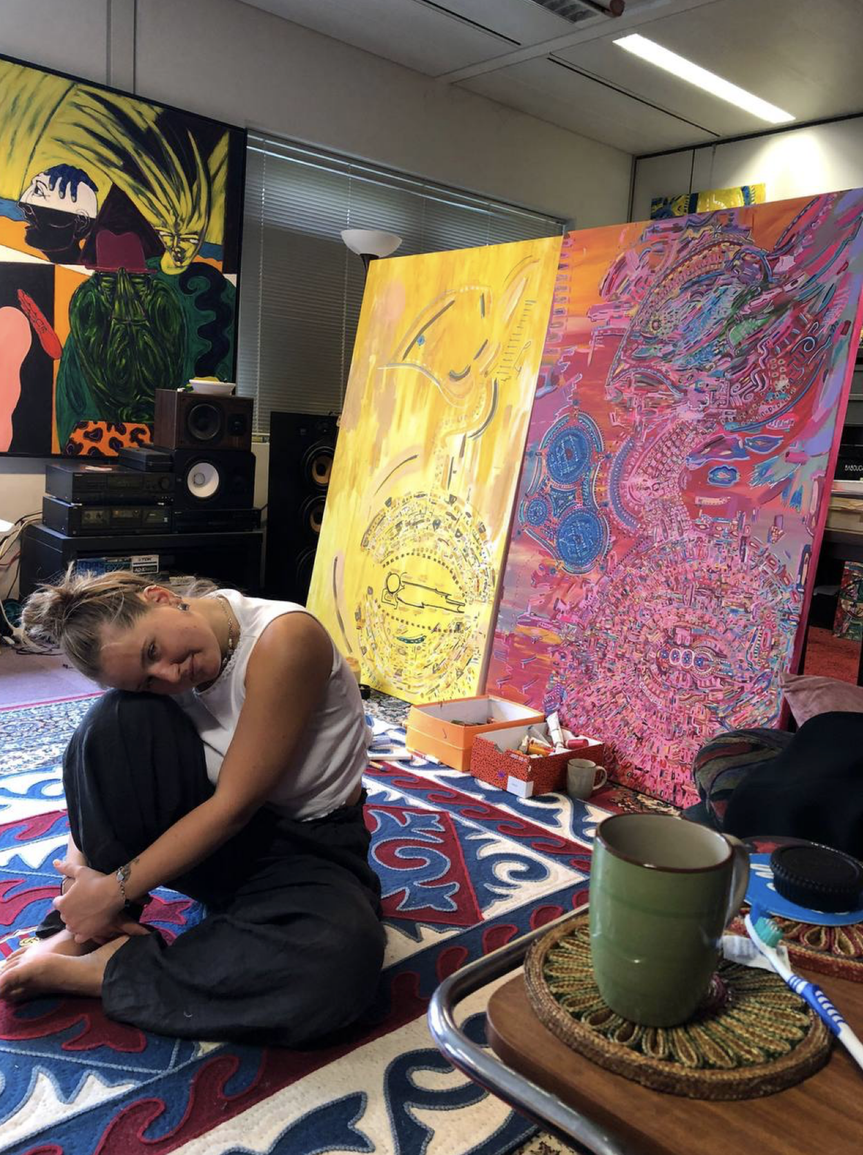 Carternolden studio visit young woman