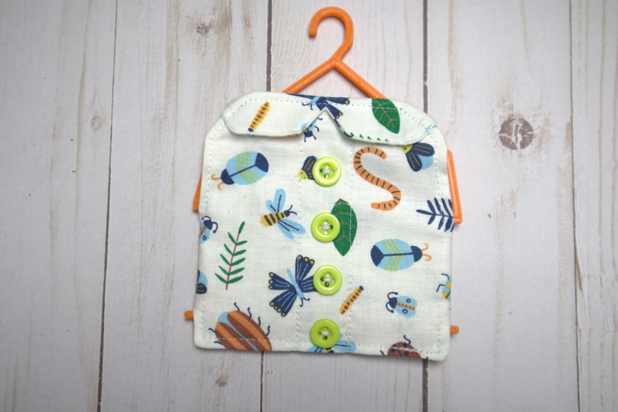 Bug Print Button-up Shirt
