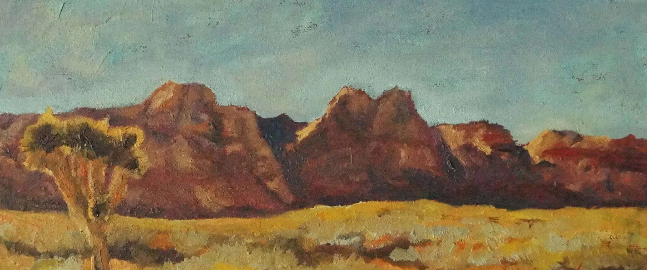 Red Rock Canyon Conservation landscape original oil painting