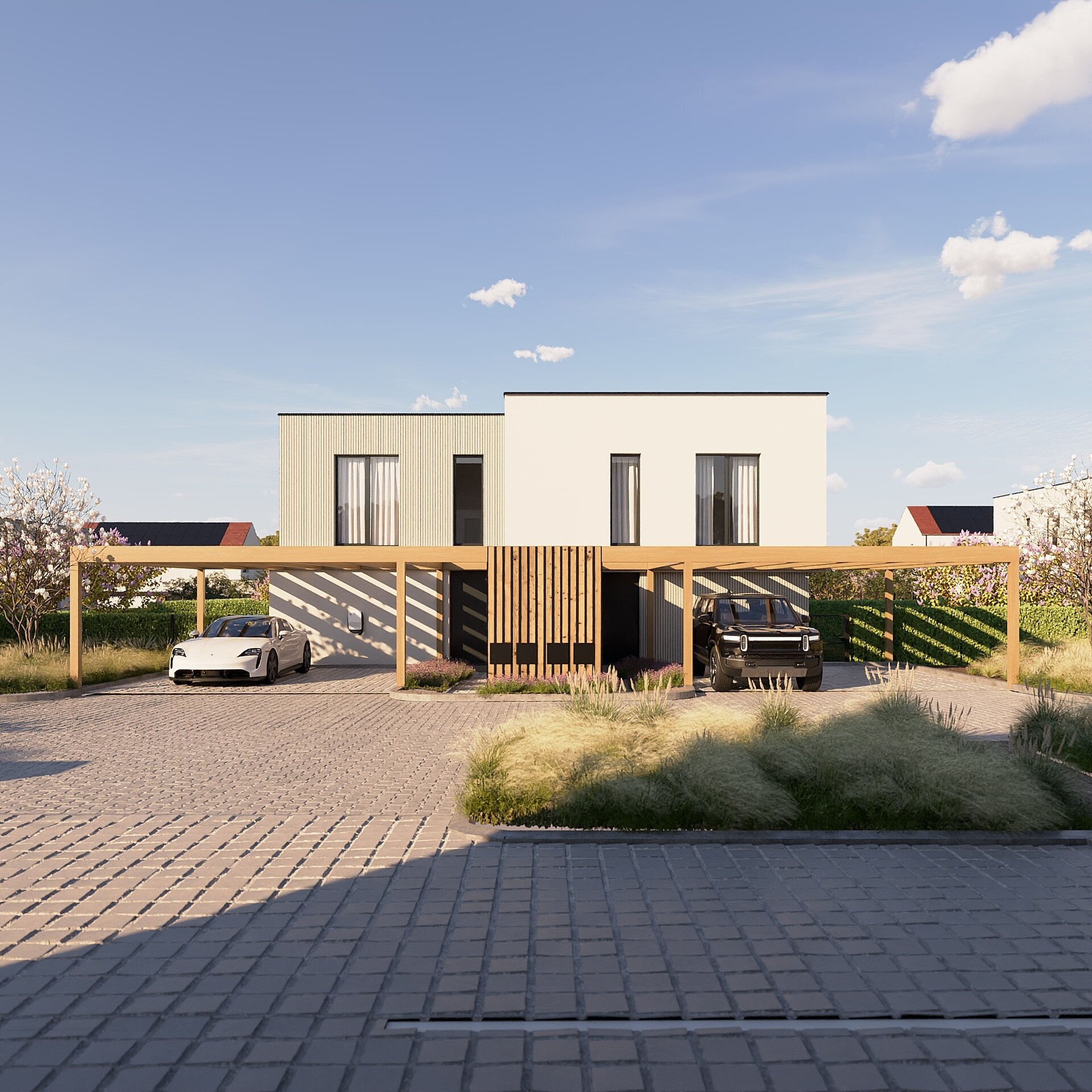 Exterior visualization for residential project. .
.
.
.
.
.
#architecture #visualization #vizualizace architektura #realestate #bydleni #nemovitosti #modernhome #vizualizace  #fvsto #virtualreality #firlavisualstudio #firlavisualizations #firlavisual