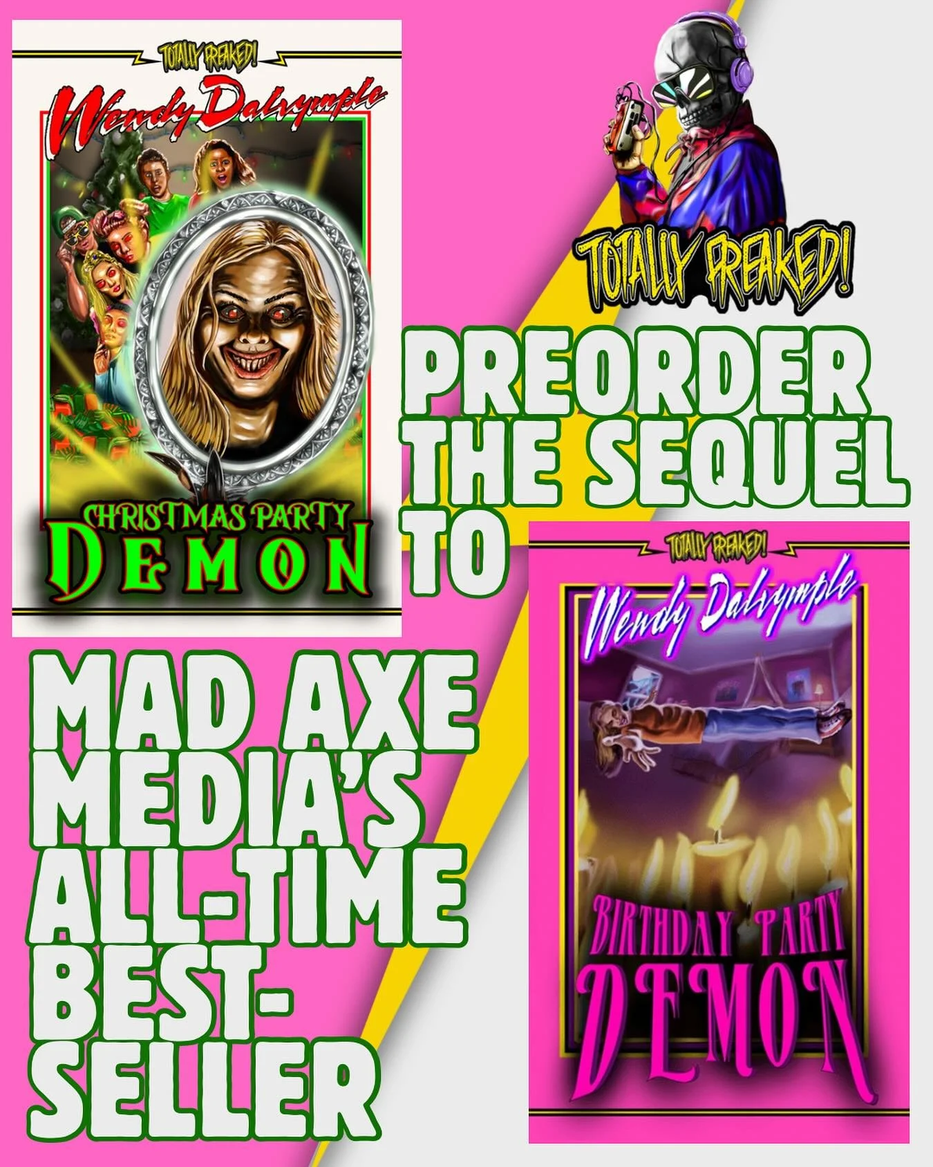 Congratulations to @wendydalrymplewrites for having the number one bestselling title in the Mad Axe Media line up! Birthday Party Demon is STILL resonating with readers, and we have a feeling the further adventures of Tina, Lacey, and Eve will be eve