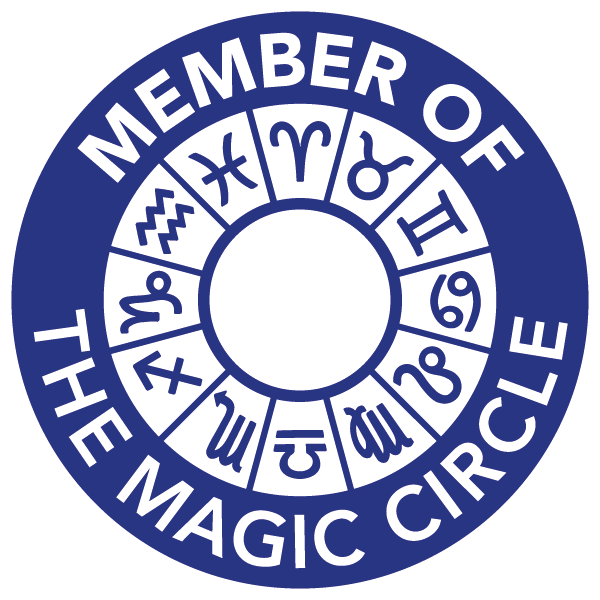The Magic Circle logo, showing that David Richards is a member of the society.