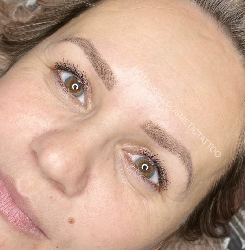 permanent eyebrows example