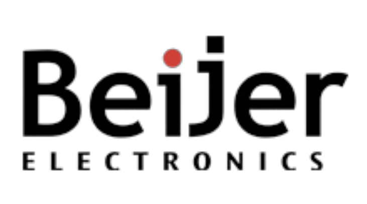 Beijer Electronics logo with red dot over the 'i'
