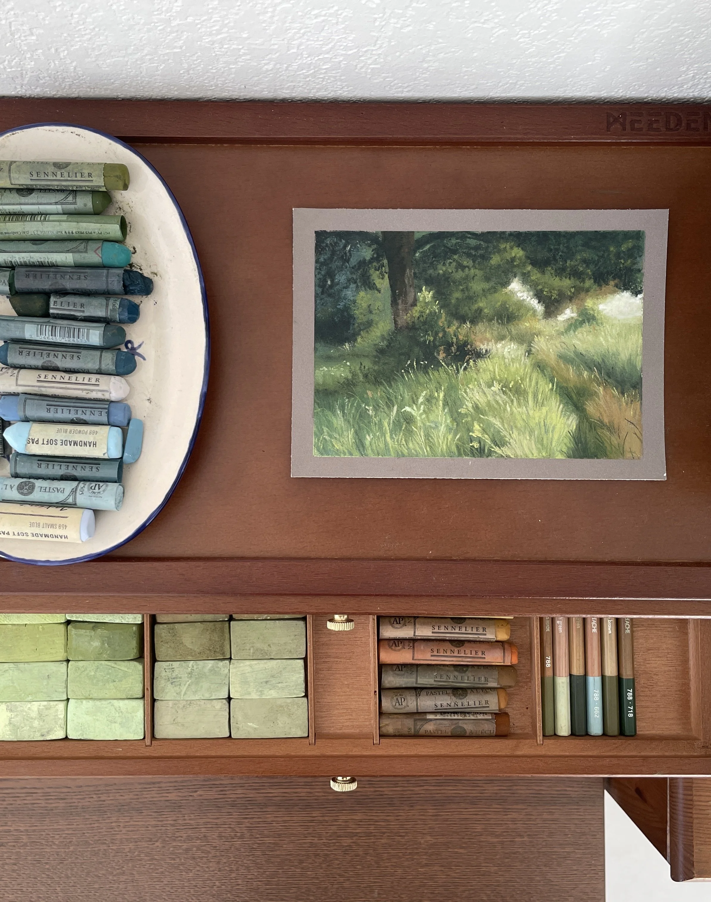 Paysage au pastel tendre, « Last day of summer »