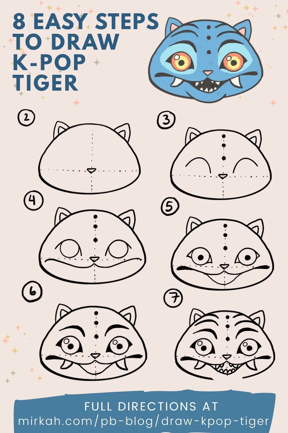 Derpy tiger drawing tutorial 