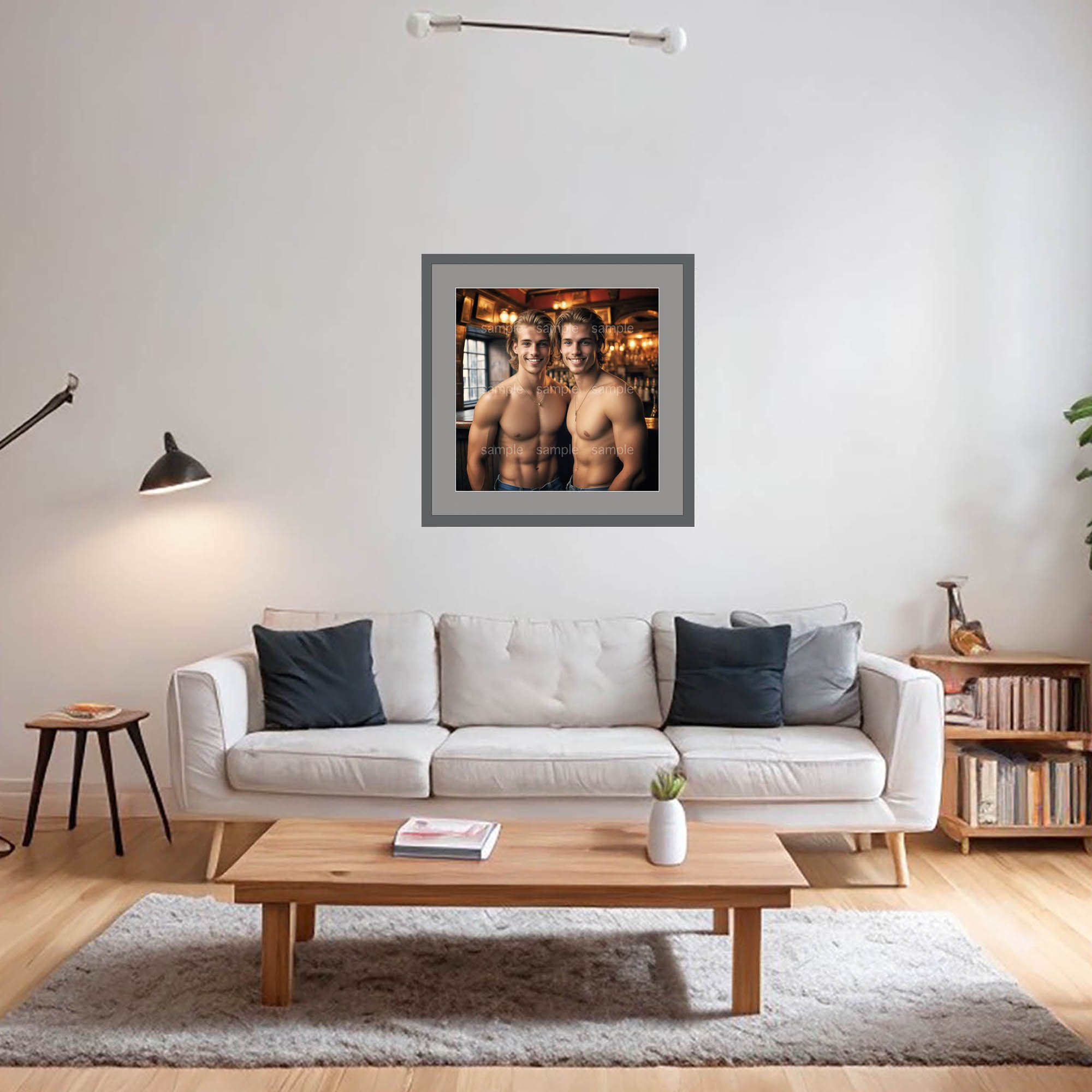 Tavern Twins, AI enabled fine art print by Ronald van Erkel