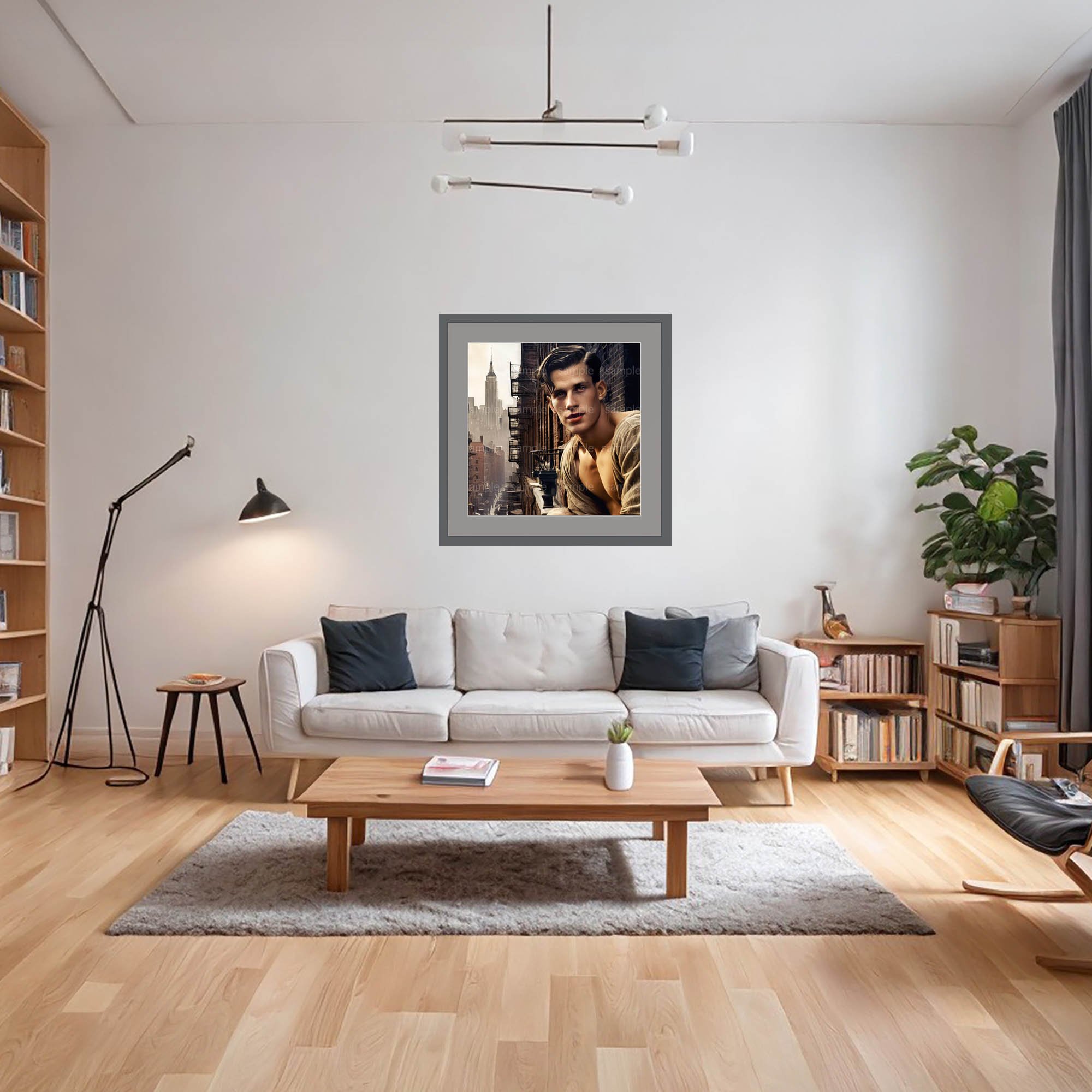 Urban Muse, AI enabled fine art print by Ronald van Erkel