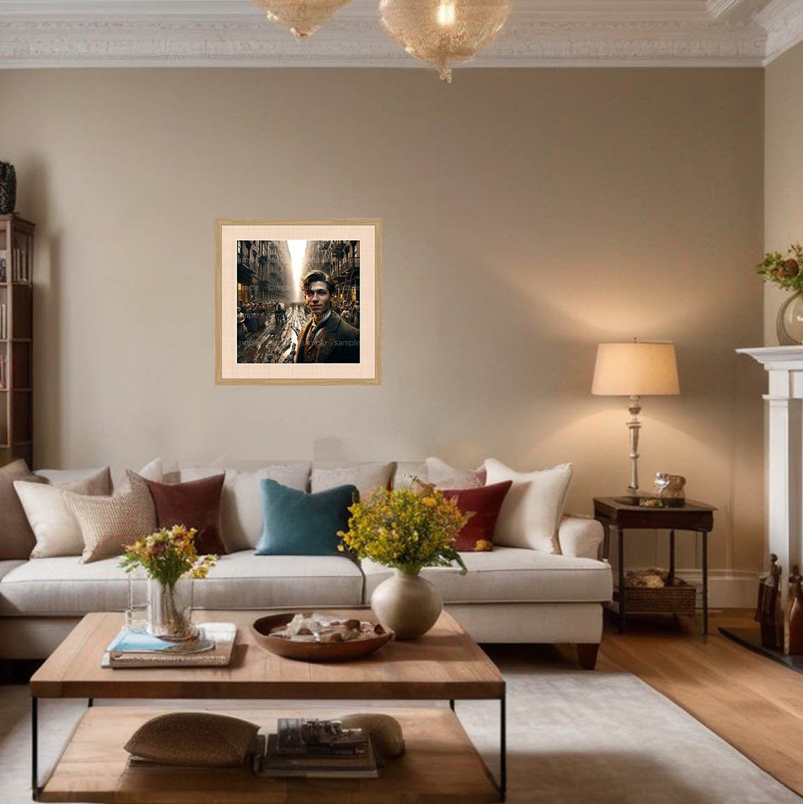 Street Elegance, AI enabled fine art print by Ronald van Erkel