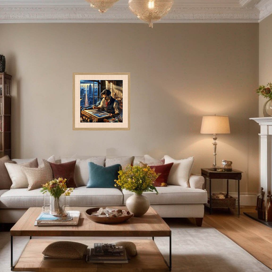 Cityscape Artisan, AI enabled fine art print by Ronald van Erkel