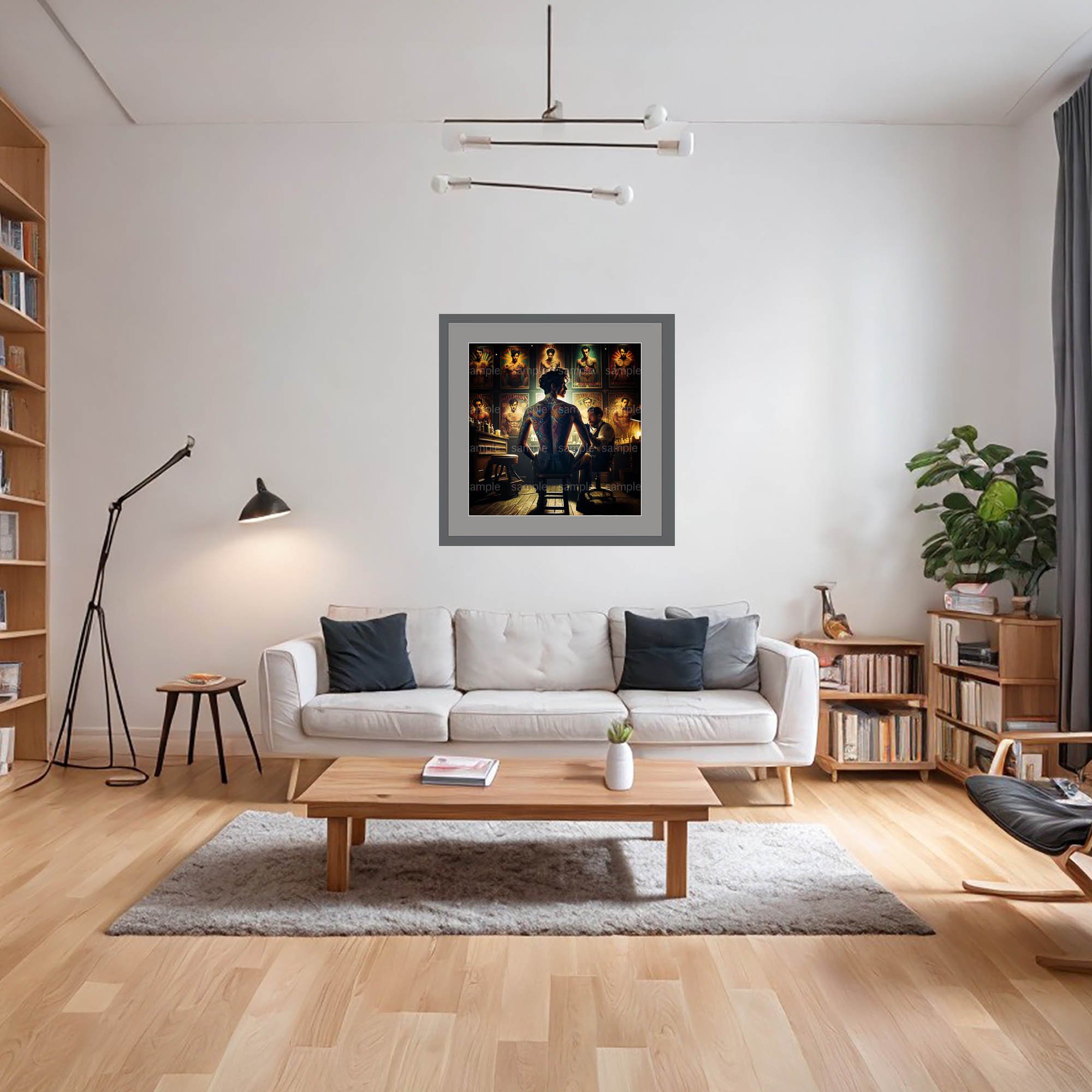 Tattoo Dream, AI enabled fine art print by Ronald van Erkel