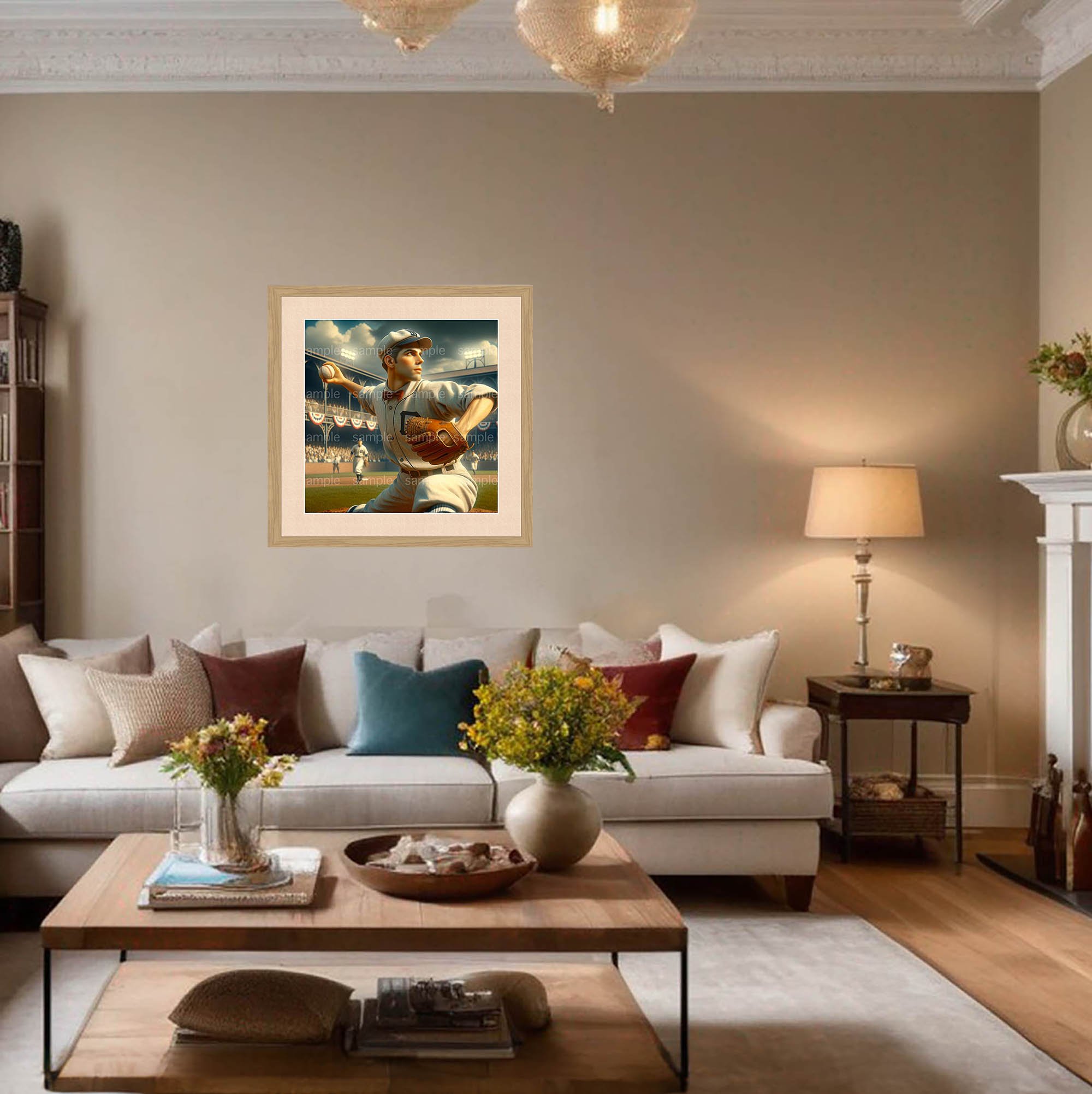 Pitch Perfect, AI enabled fine art print by Ronald van Erkel