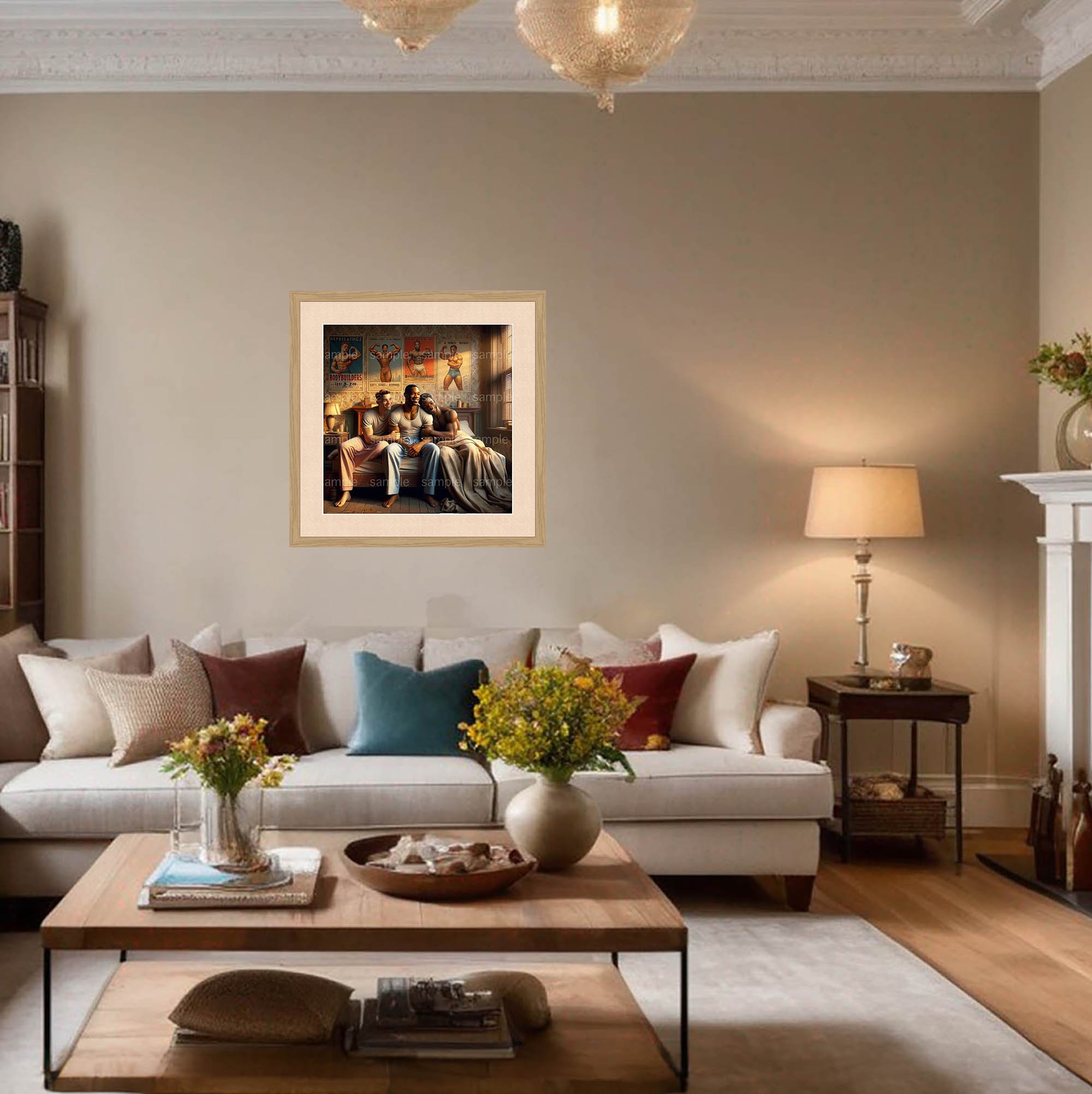 Trio Bliss, AI enabled fine art print by Ronald van Erkel