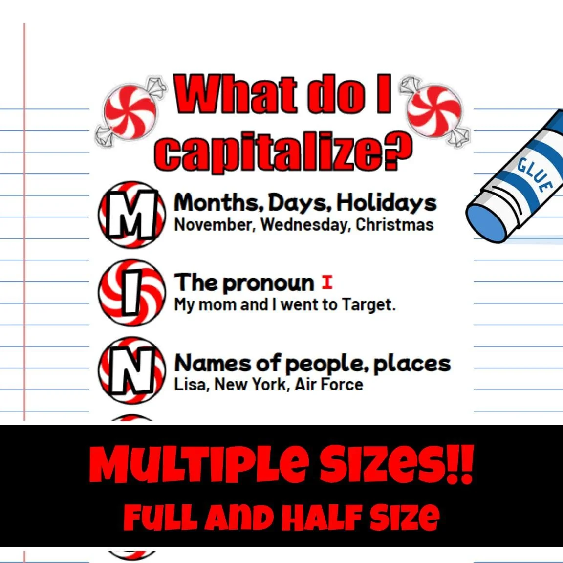 Free рџћѓ M I N T S Anchor Chart рџћѓ How To Teach Capitalization вђ Thrive In