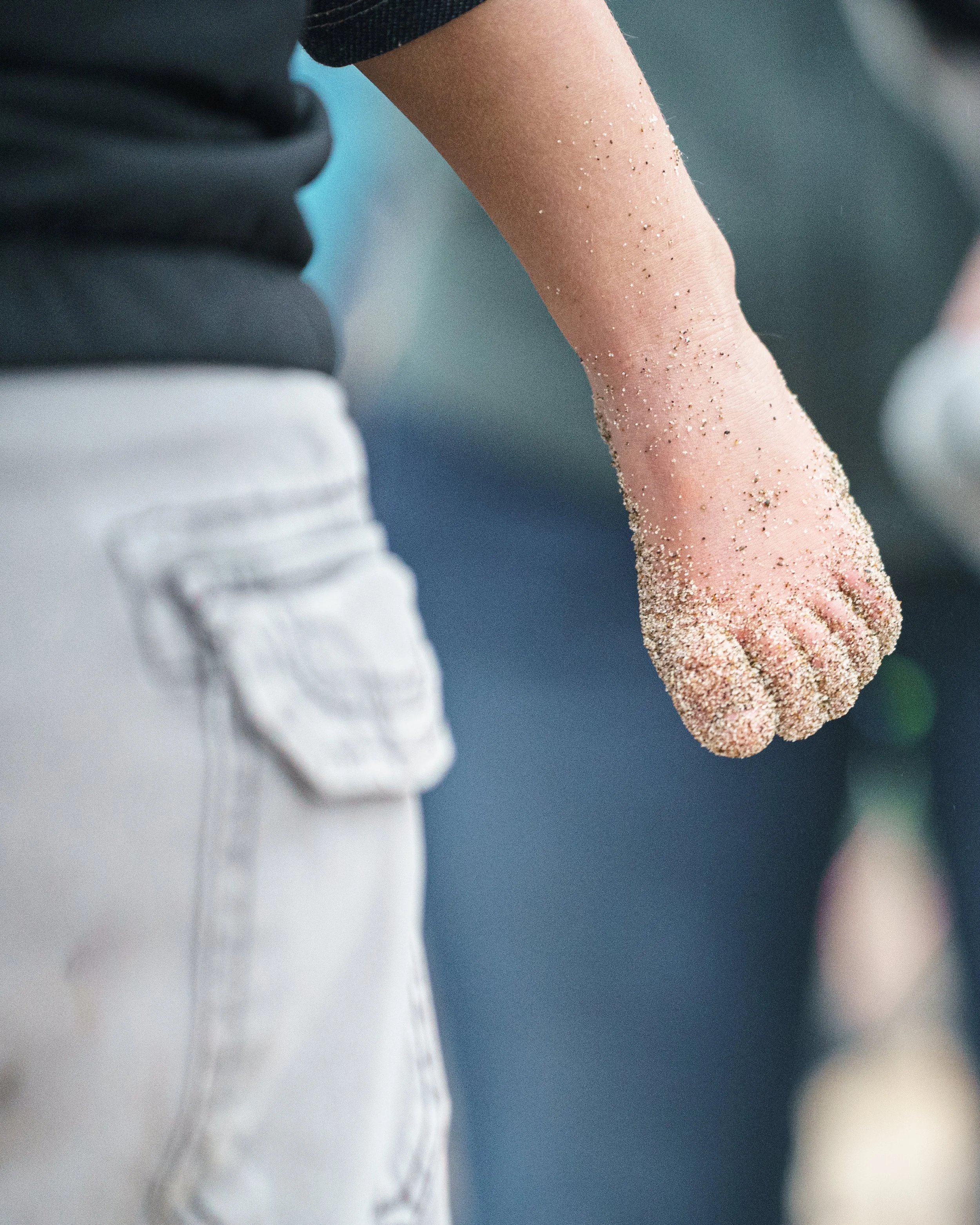 sandy toes on the oregon coast