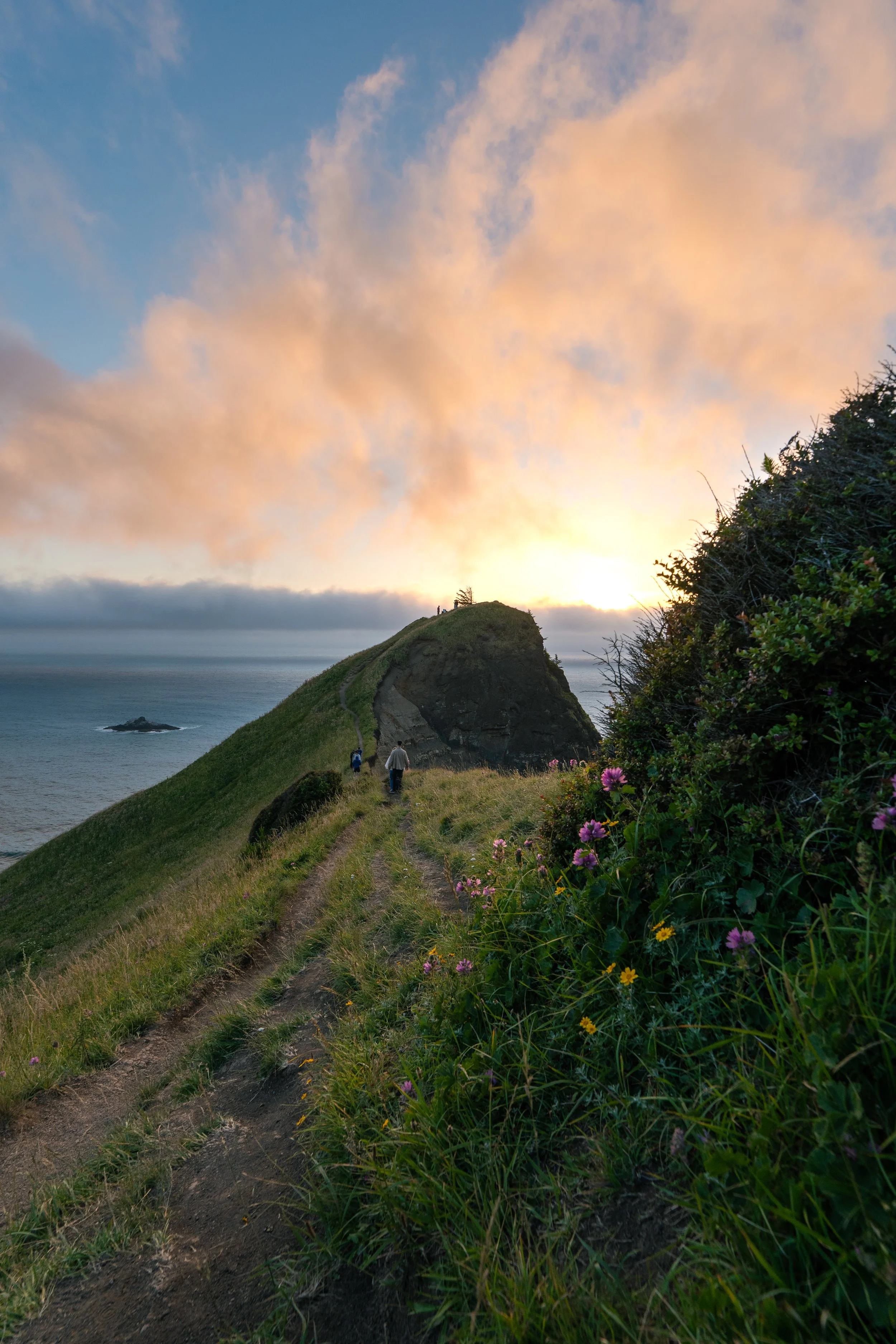 a picture of God's Thumb in Lincoln City, Oregon during a proposal photo session