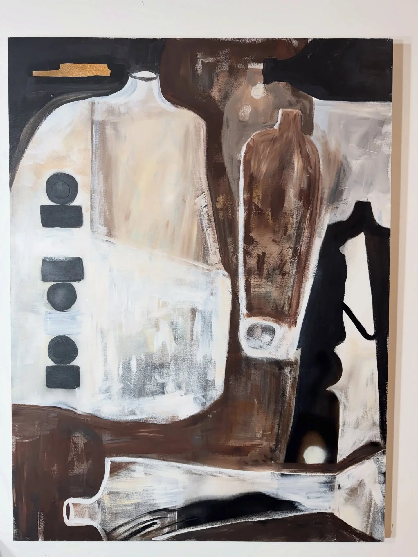 Like all artists I have a studio full of unfinished paintings so I&rsquo;ve been reworking some of these and finding vase shapes everywhere. I&rsquo;ve got vases on my brain and I&rsquo;ve even been experimenting with painting over boring white vases