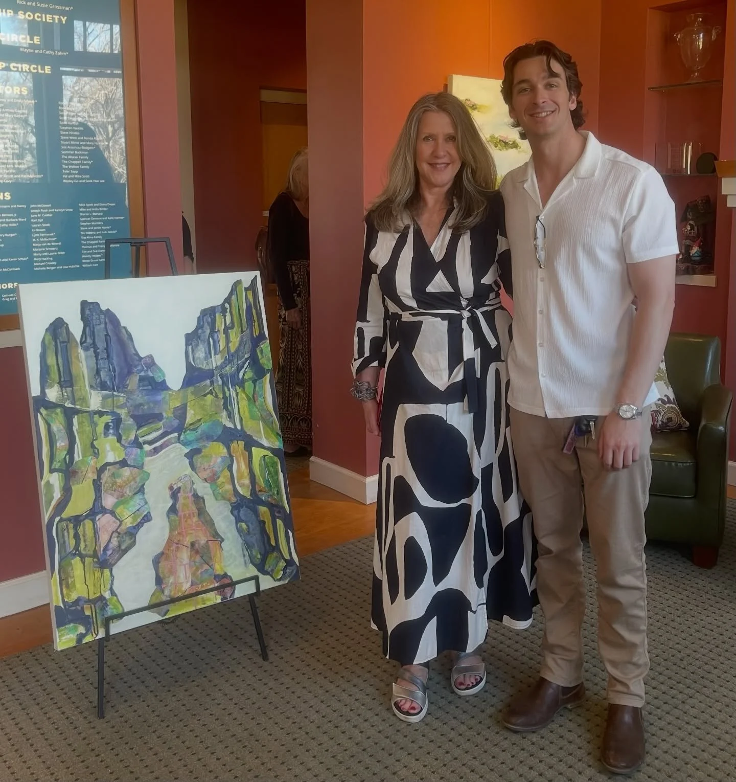 Great evening at Artists of Wash Park Inaugural event with my lovely eldest son, and a wonderful crowd that turned out to wish us well🥰 I LOVE Colorado 💚💚 A big thanks to Volunteers of Outdoor Colorado for providing such a beautiful space for our 