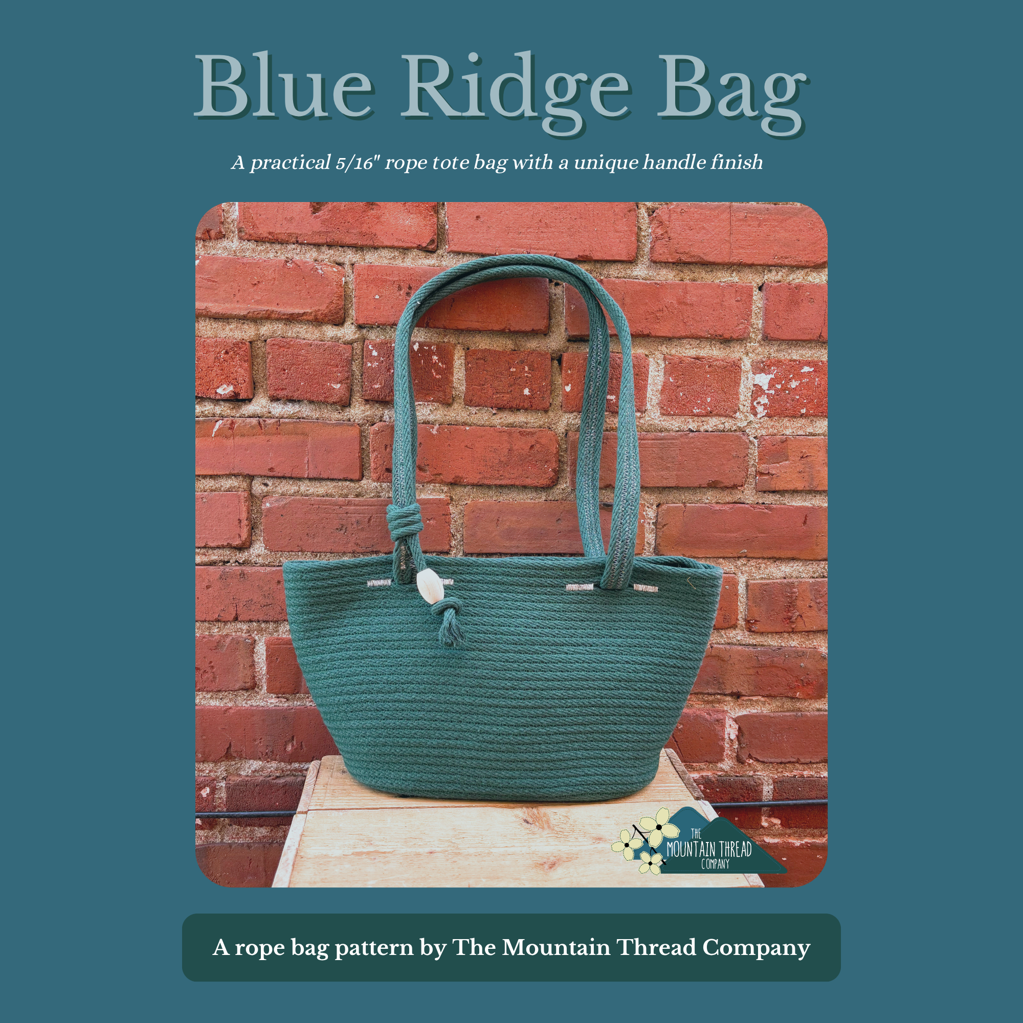Blue Ridge Bag PDF Pattern - Instant Download