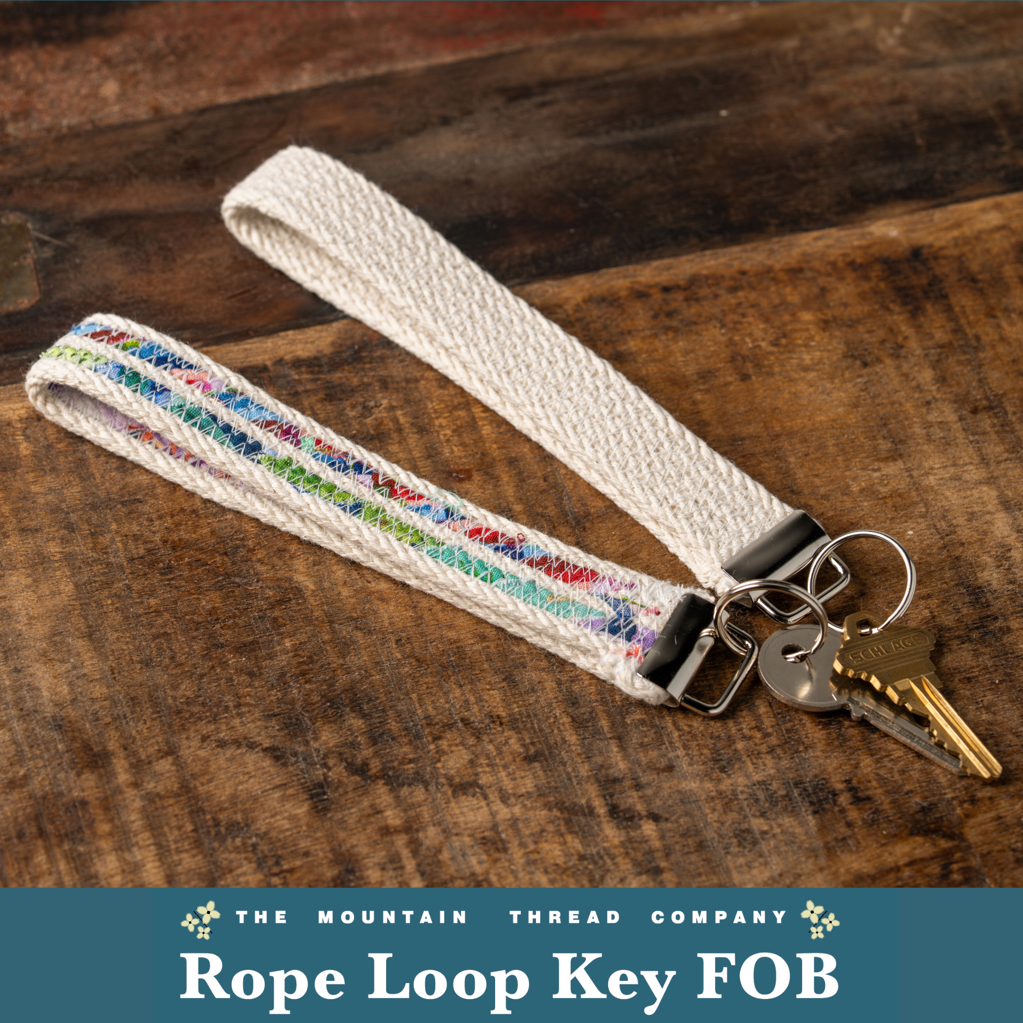 Rope Loop Key Fob PRINTED Pattern