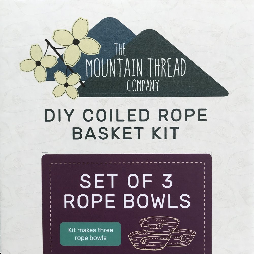 DIY Kit - Set Of Three Bowls Kit - Coiled Rope Basket Kit — The Mountain  Thread Company