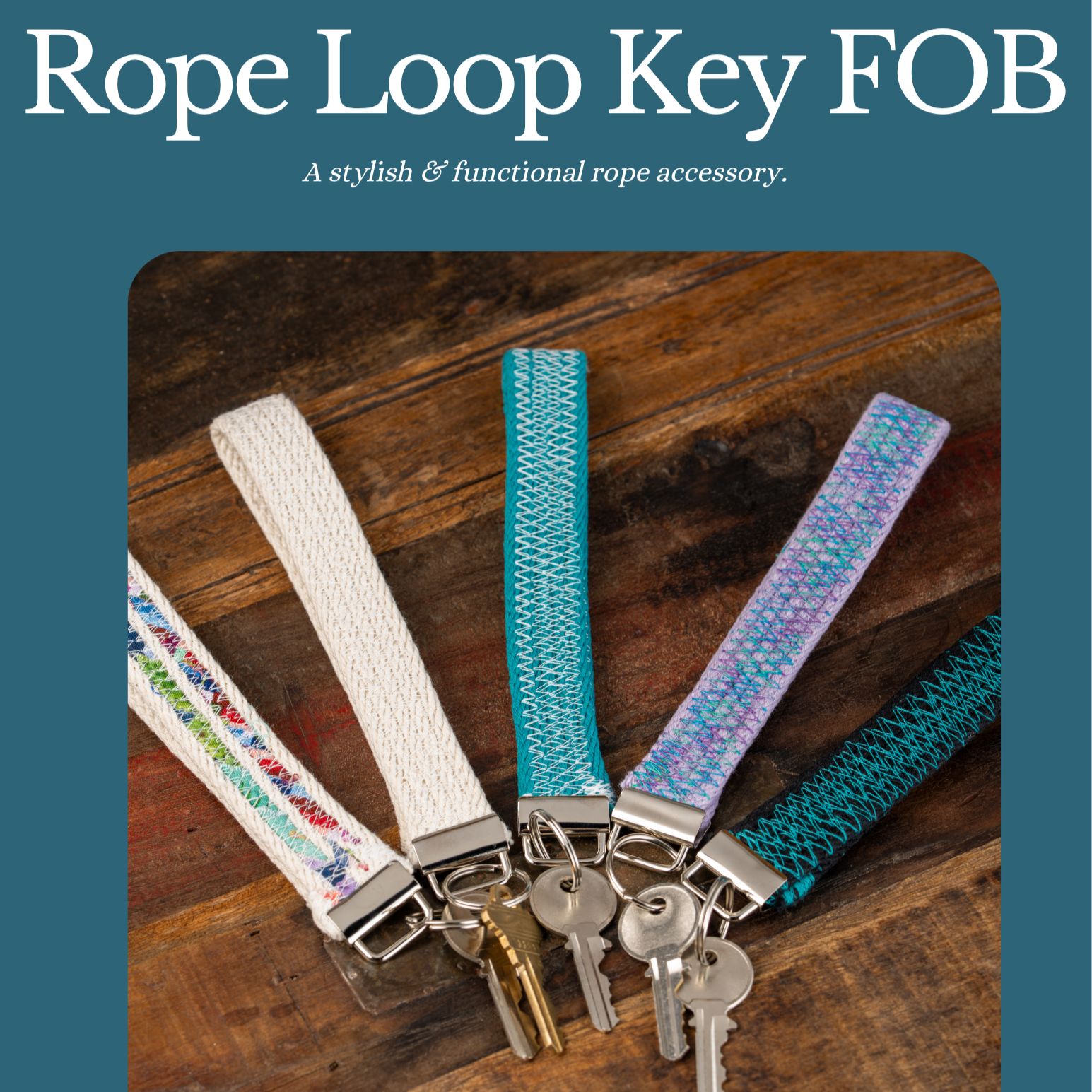 Rope Loop Key Fob PDF Pattern - Instant Download