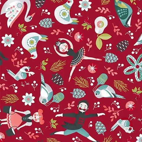 12 Days of Christmas - Characters in Red