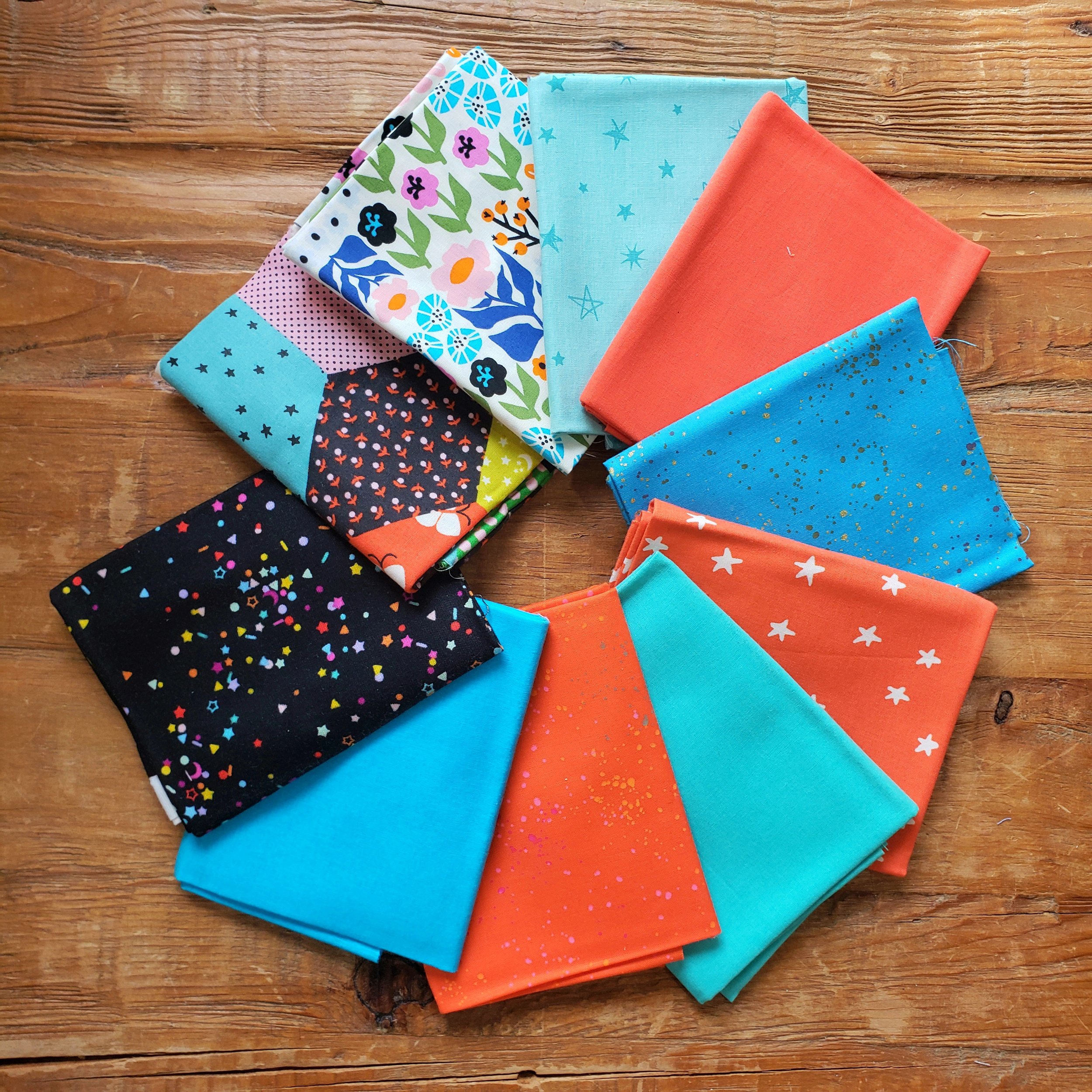 Teal Tangerine -  Fat Quarter Bundle