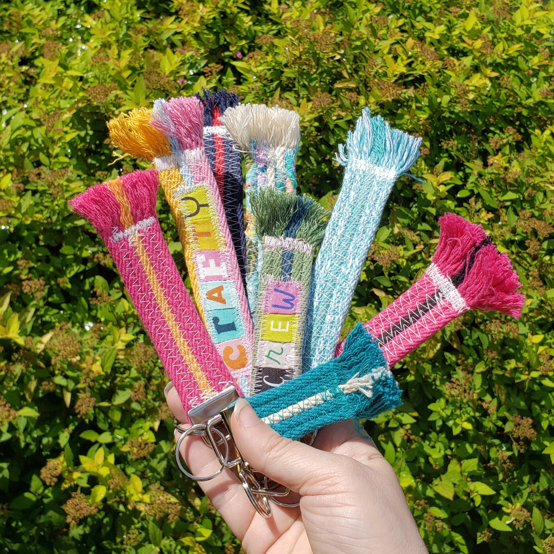 Fringed Rope Keychain PRINTED Pattern