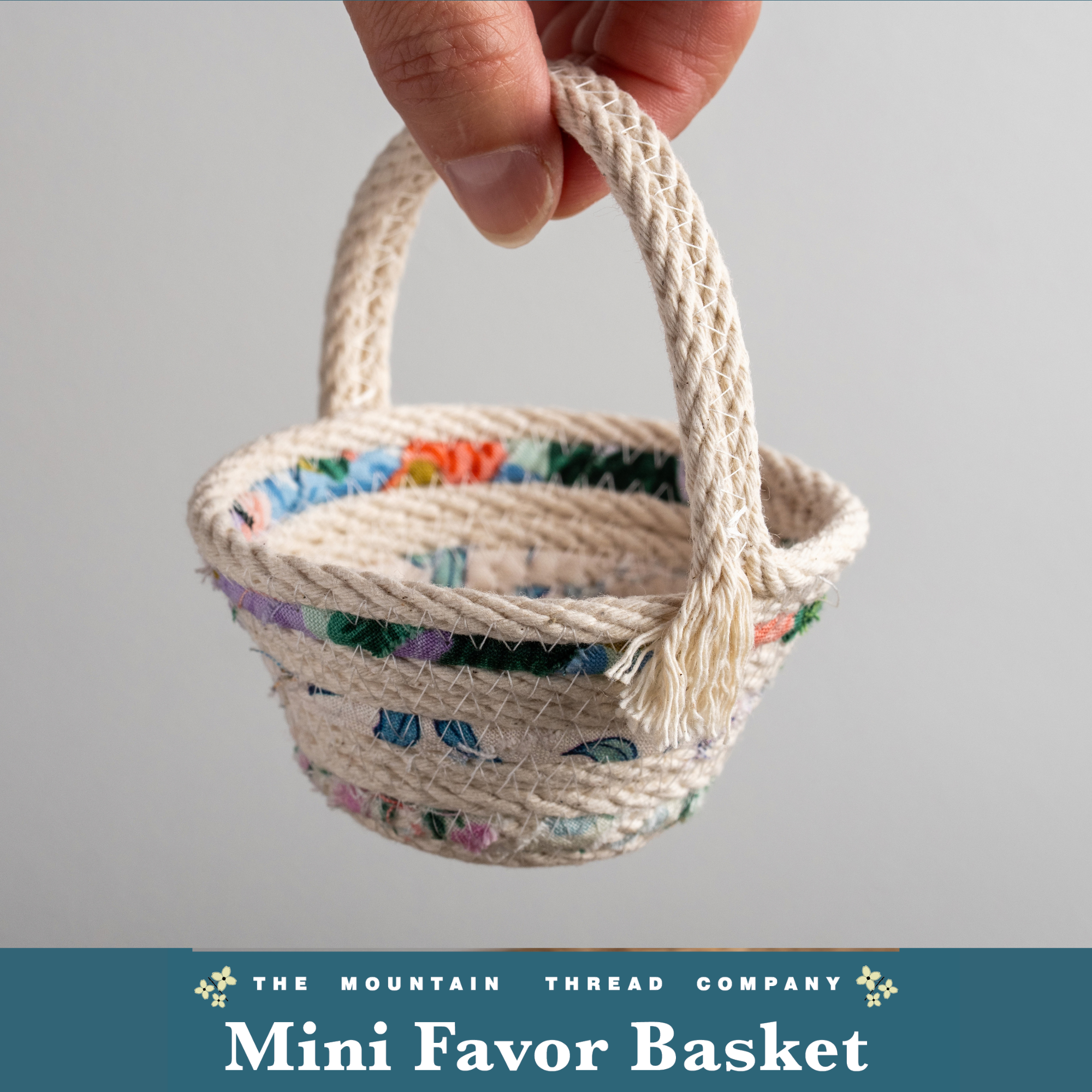 Mini Favor Basket PRINTED Pattern