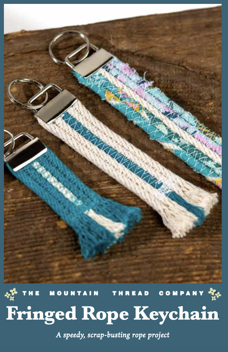 Fringed Rope Keychain PRINTED Pattern