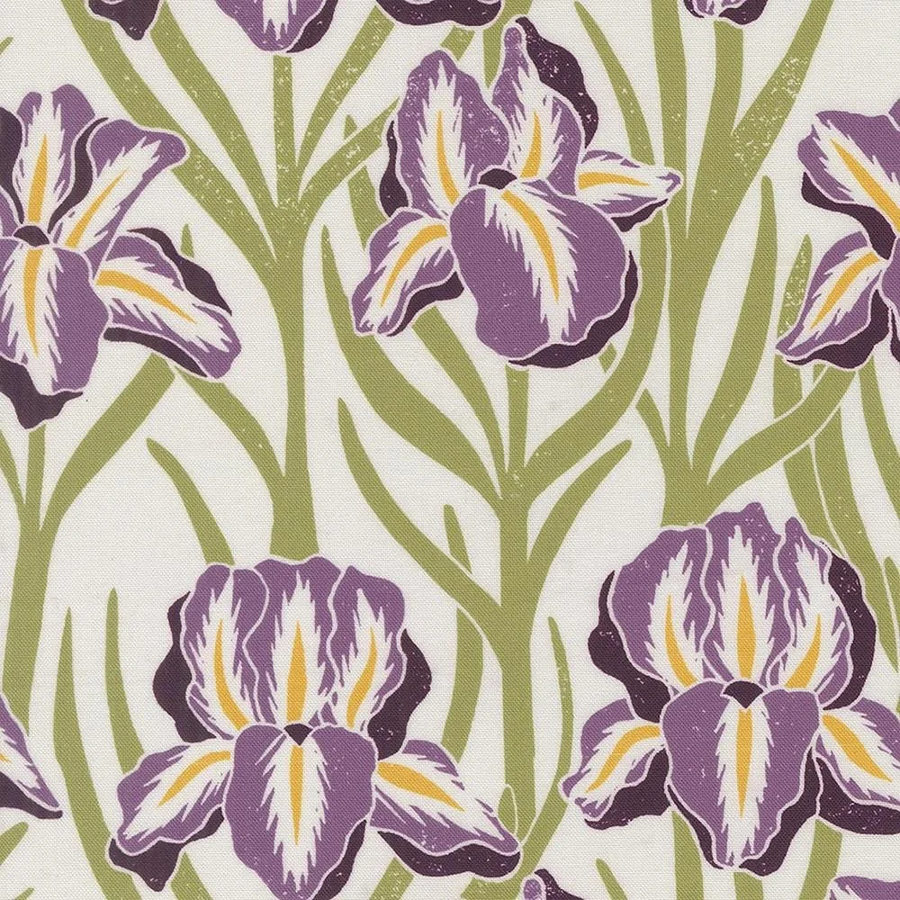 Garden Series Katharine Watson River Iris Floral Cream.jpg