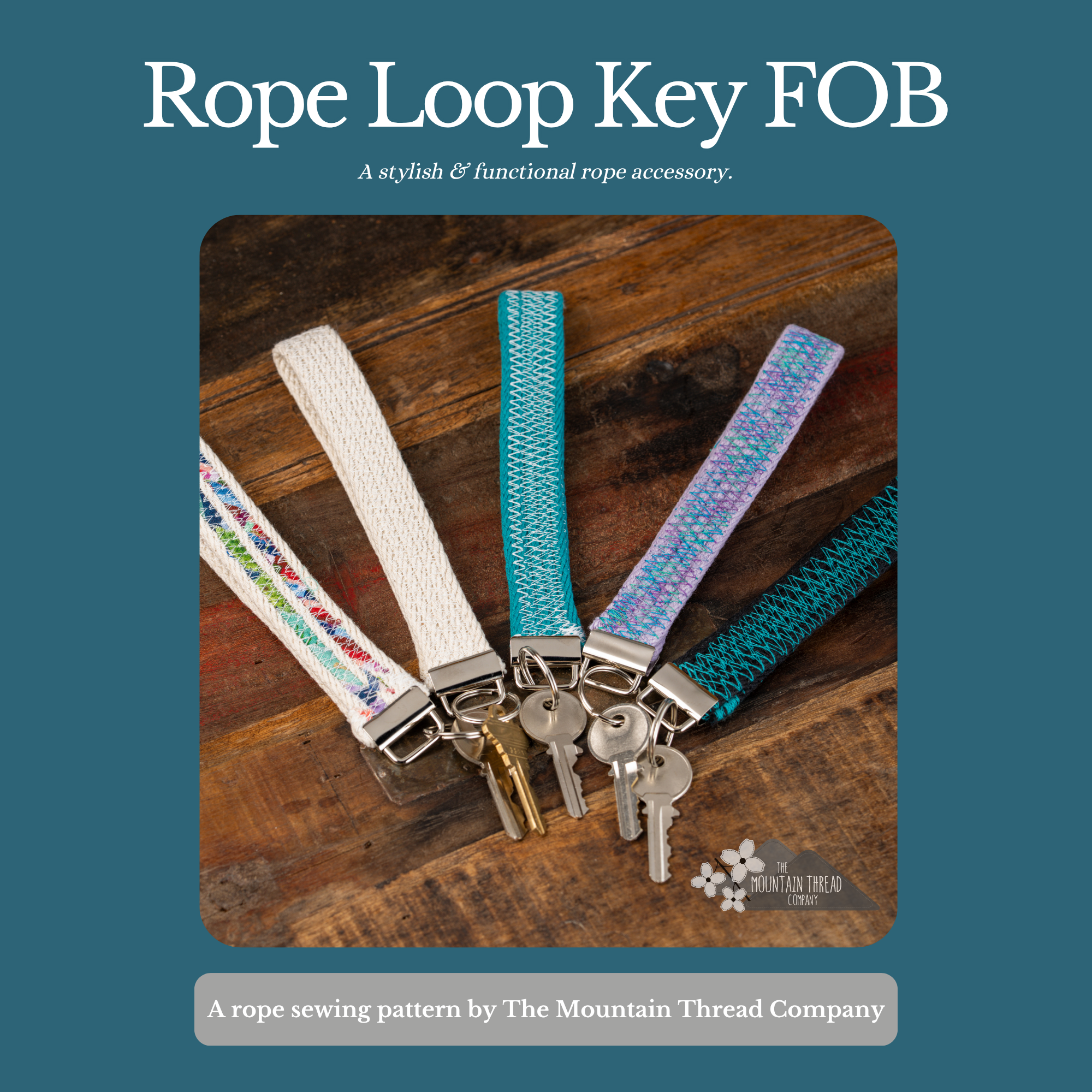 Rope Loop Key Fob PDF Pattern - Instant Download
