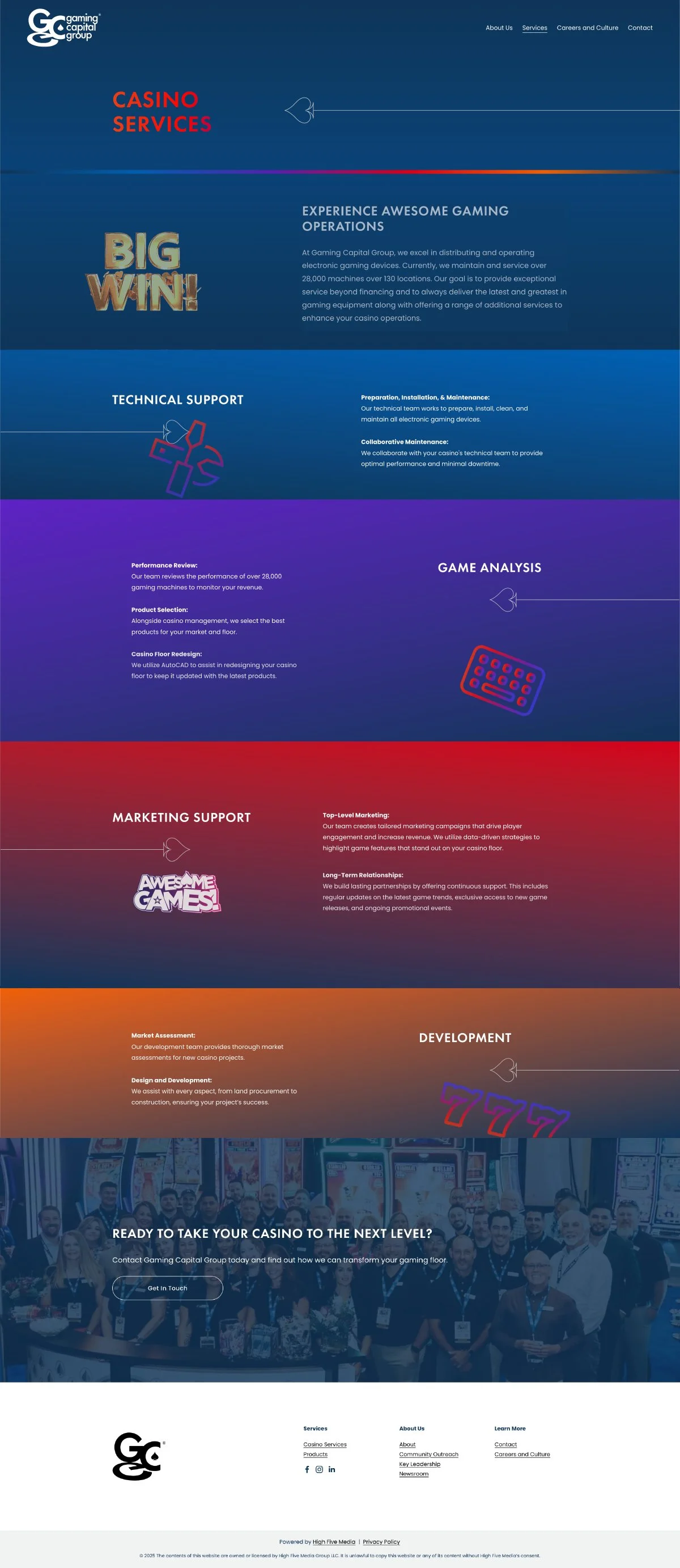 Gaming Capital Group - Casino Services Page