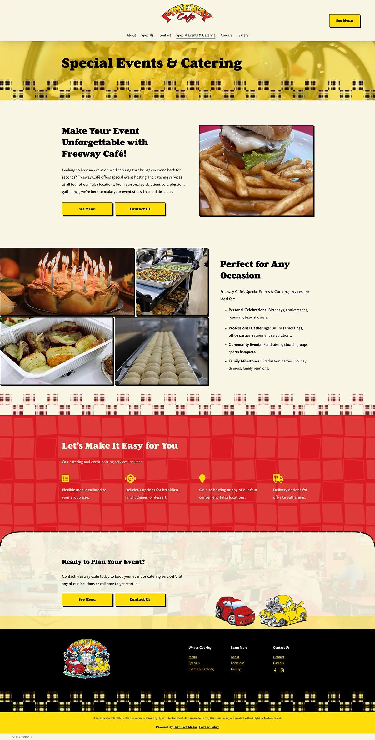 Freeway Cafe - Special Events & Catering Page