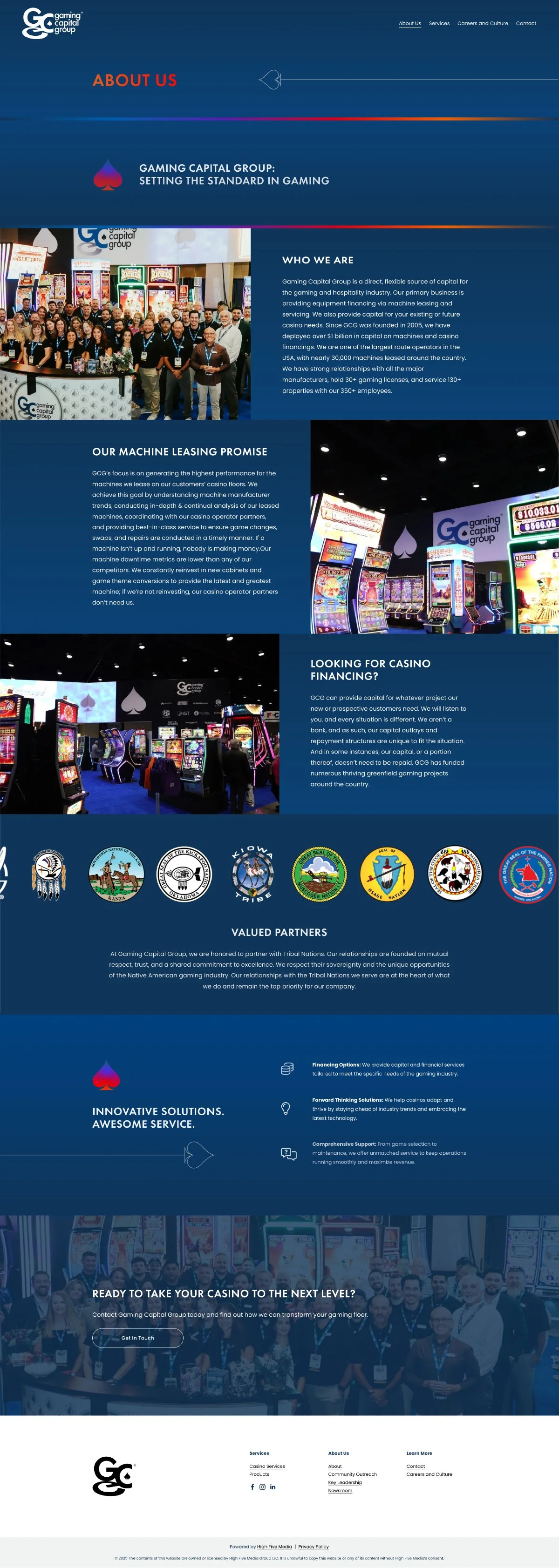 Gaming Capital Group - About Page