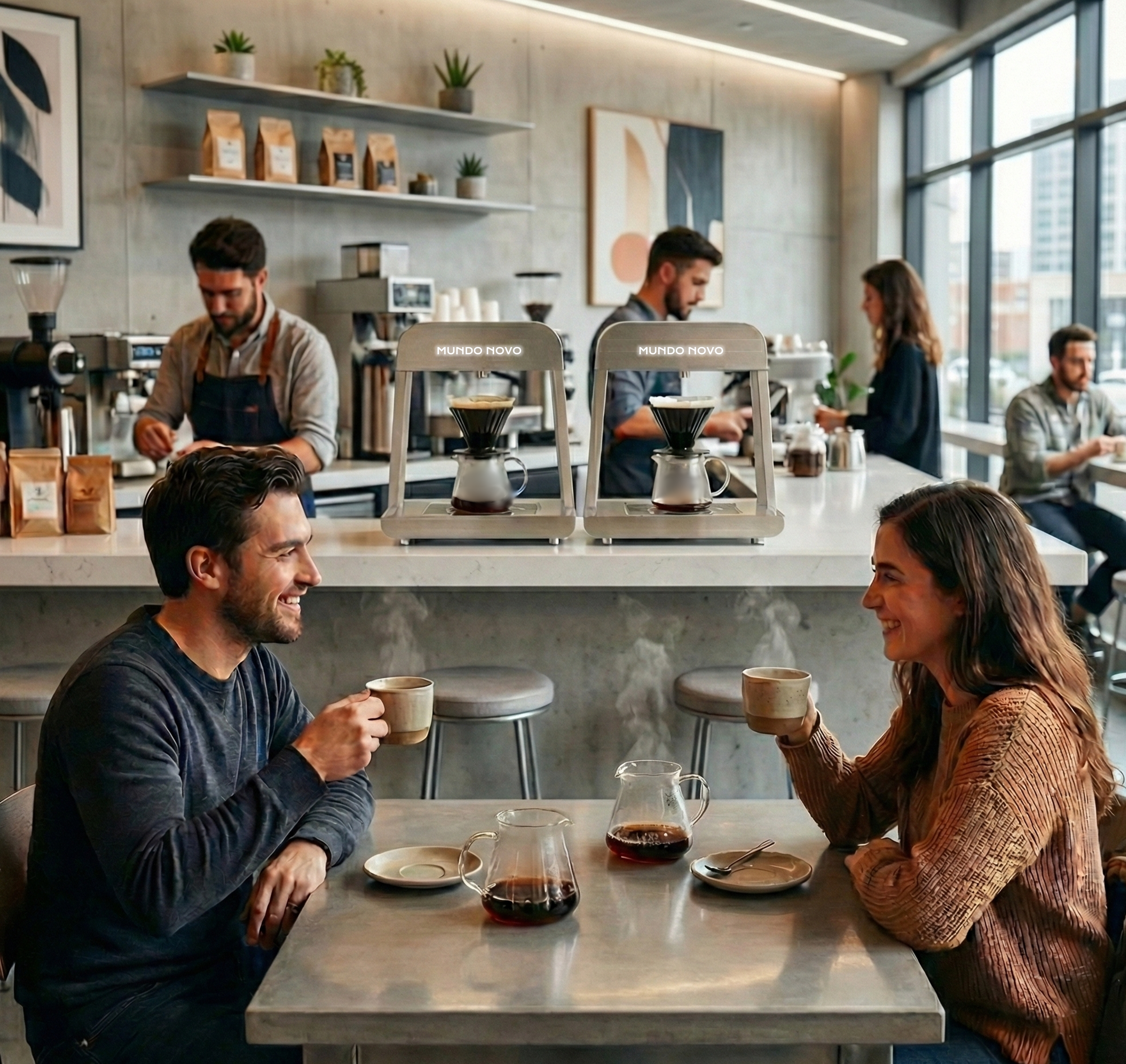 Automating pour-over / V60 coffee in high-volume coffee shops with an efficient automated pour-over solution similar to Poursteady and Tone Swiss.